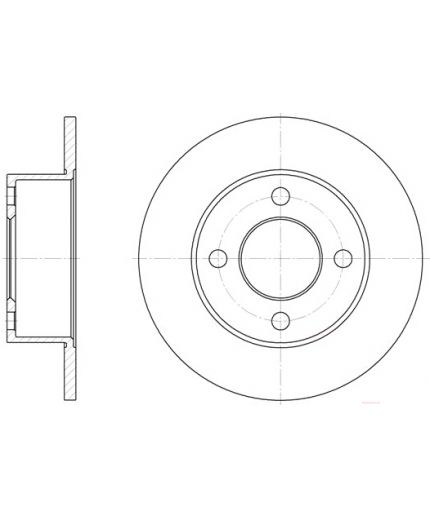 REMSA Тормозной диск задний