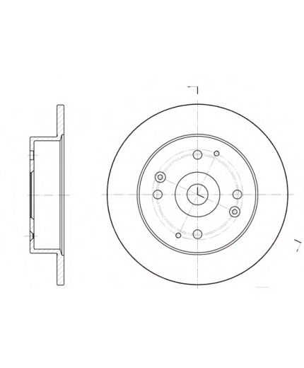 REMSA Тормозной диск задний