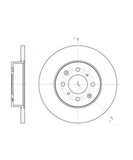 REMSA Тормозной диск передний