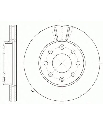 REMSA Тормозной диск передний