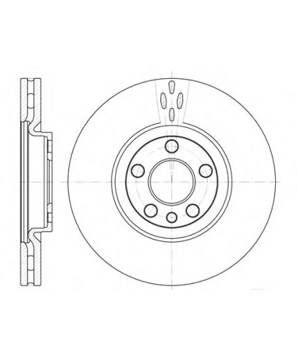 REMSA Тормозной диск передний