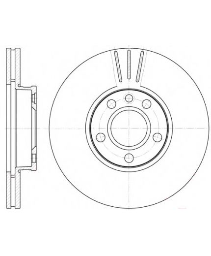 REMSA Тормозной диск передний