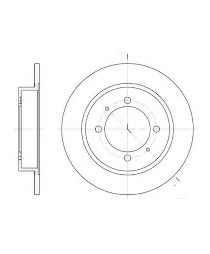 REMSA Тормозной диск задний