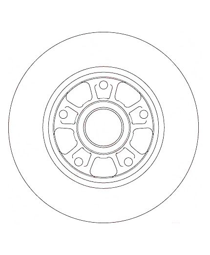 TRW Тормозной диск задний
