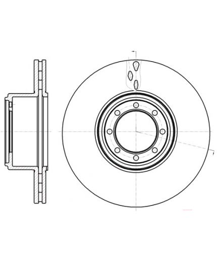 REMSA Тормозной диск задний