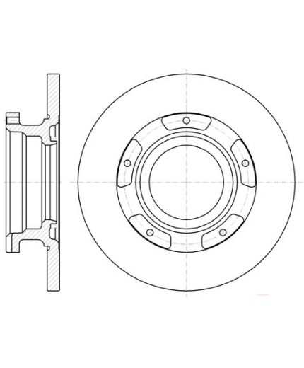 REMSA Тормозной диск задний