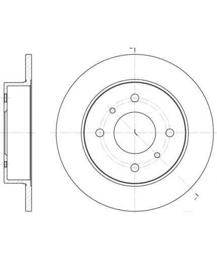 REMSA Тормозной диск задний