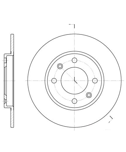 REMSA Тормозной диск задний