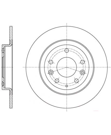 REMSA Тормозной диск задний