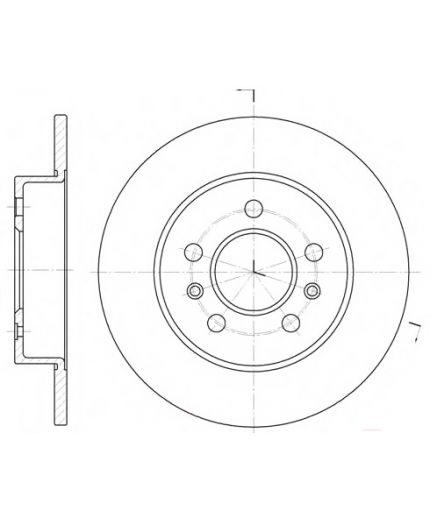 REMSA Тормозной диск задний