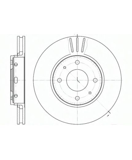REMSA Тормозной диск передний