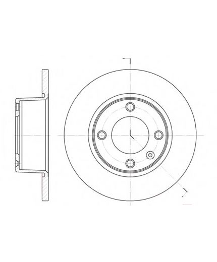 REMSA Тормозной диск задний