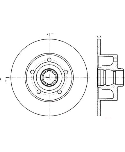 Stellox Тормозной диск задний