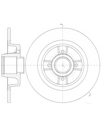 REMSA Тормозной диск задний