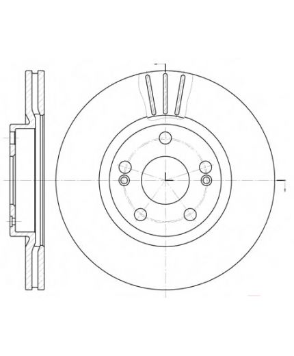 REMSA Тормозной диск передний