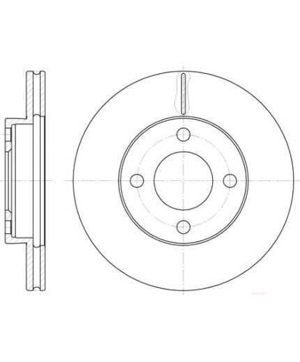 REMSA Тормозной диск передний
