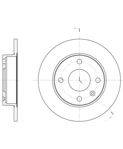 REMSA Тормозной диск передний
