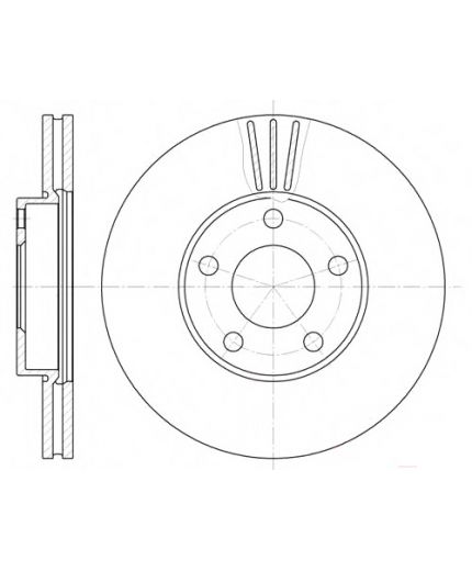 REMSA Тормозной диск передний