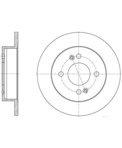 REMSA Тормозной диск задний