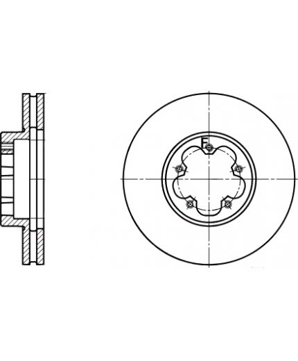 ATE Тормозной диск передний Фото 2