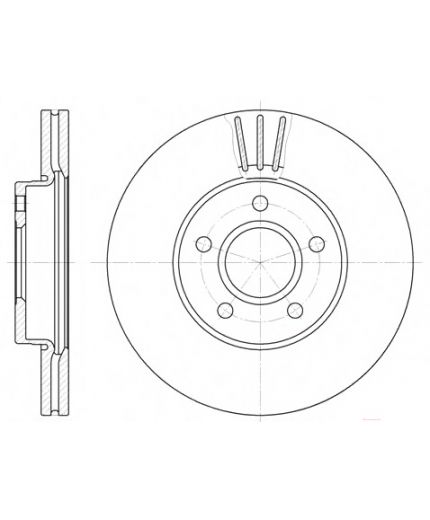 REMSA Тормозной диск передний