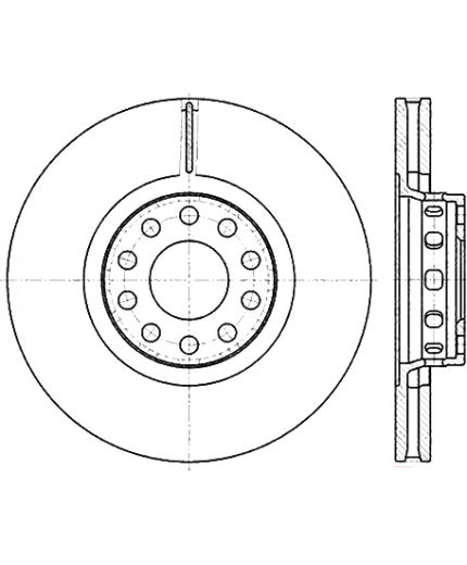 Stellox Тормозной диск передний