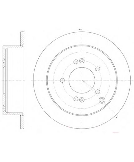 REMSA Тормозной диск задний