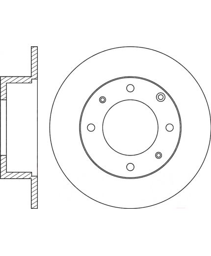 NiBK Тормозной диск задний Фото 3