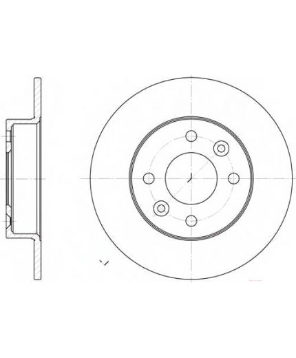 REMSA Тормозной диск передний