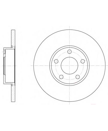 REMSA Тормозной диск передний