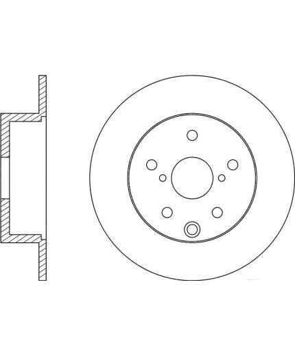 NiBK Тормозной диск задний Фото 3