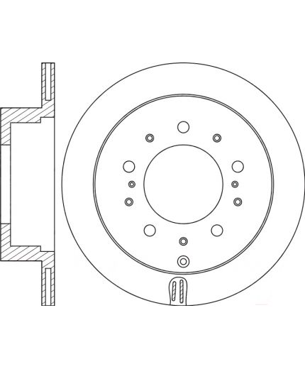 NiBK Тормозной диск задний Фото 4