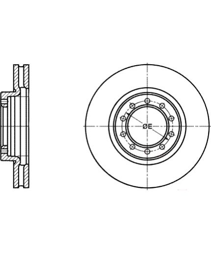 ATE Тормозной диск передний