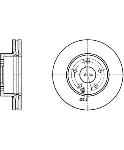 ATE Тормозной диск передний Фото 2