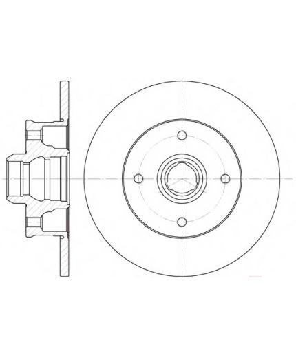 REMSA Тормозной диск задний