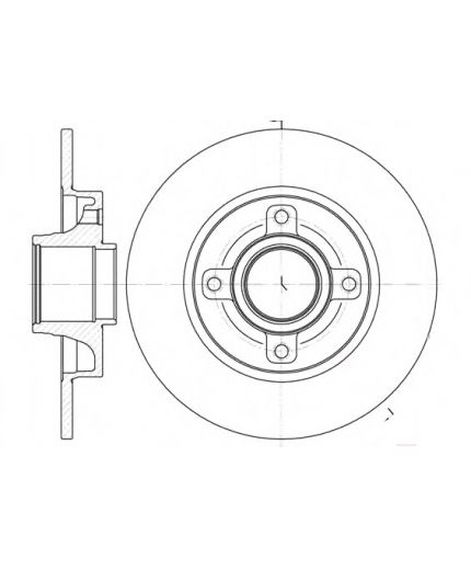REMSA Тормозной диск задний