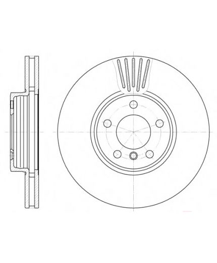 REMSA Тормозной диск передний
