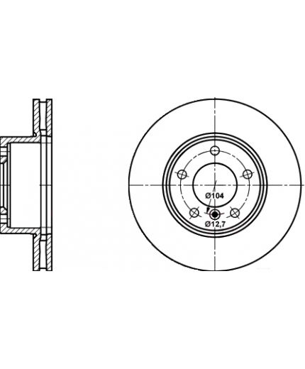 ATE Тормозной диск передний Фото 3