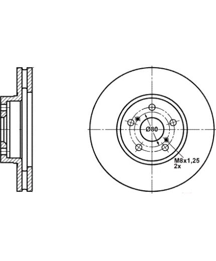 ATE Тормозной диск передний Фото 2