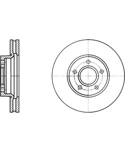 ATE Тормозной диск передний Фото 2