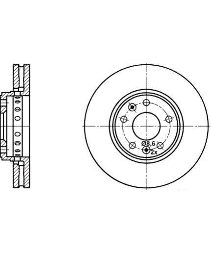 ATE Тормозной диск передний Фото 2