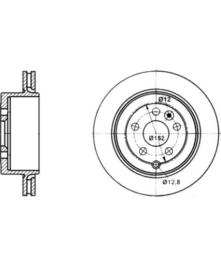 ATE Тормозной диск задний Фото 2