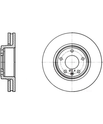 ATE Тормозной диск передний Фото 2