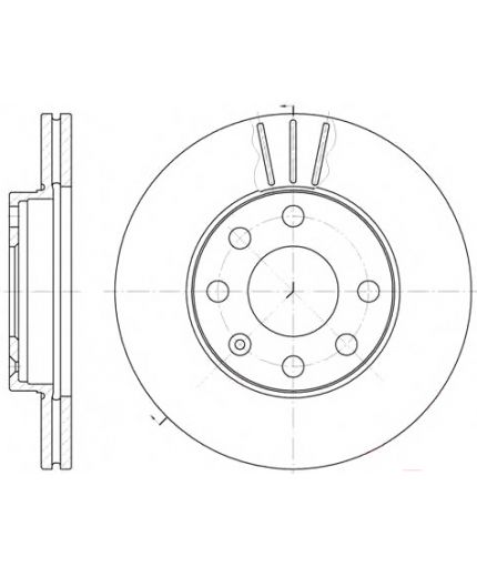 REMSA Тормозной диск передний