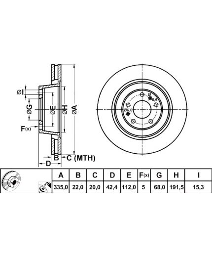 ATE Тормозной диск задний Фото 3