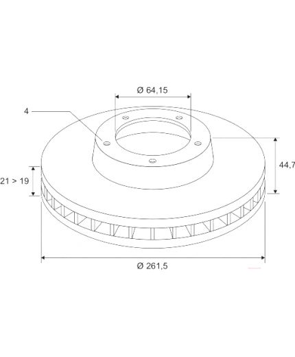 Valeo Тормозной диск передний