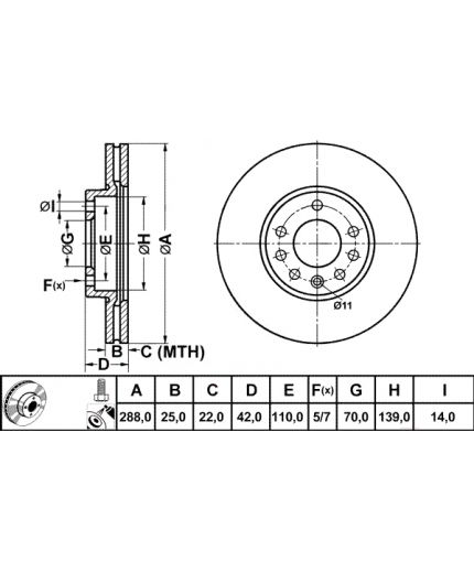 ATE Тормозной диск Фото 3