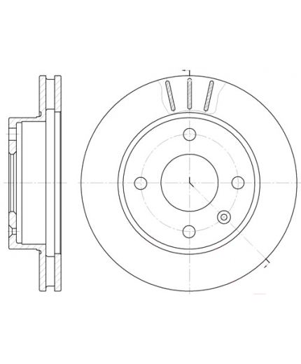 REMSA Тормозной диск передний
