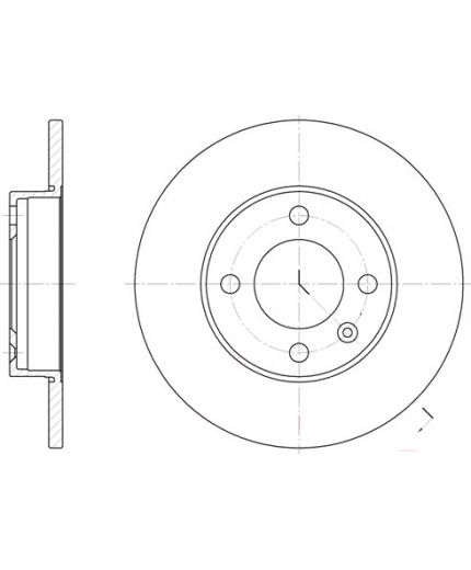REMSA Тормозной диск передний
