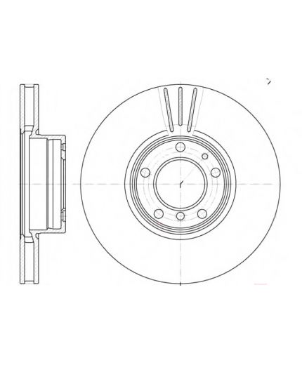 REMSA Тормозной диск передний